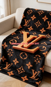 LV Orange Monogram Throw IMG_2989